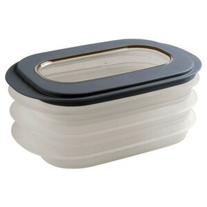Sunware Caja para carne Sunware Sigma Home - 3 niveles/platos - Azul grisáceo Sunware Caja para carne Sunware Sigma Home - 3 niveles/platos - Azul grisáceo