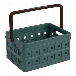 Sunware Sunware Square Folding crate Anthracite 24 liters