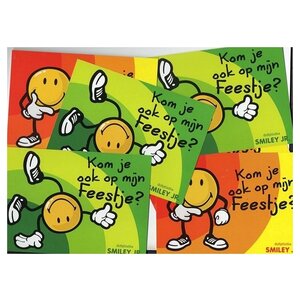 6 biglietti d'invito - Smiley 6 biglietti d'invito - Smiley