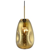 Leitmotiv Pendant Lamp Blown Glass brass Ø22 cm - Height 33 cm