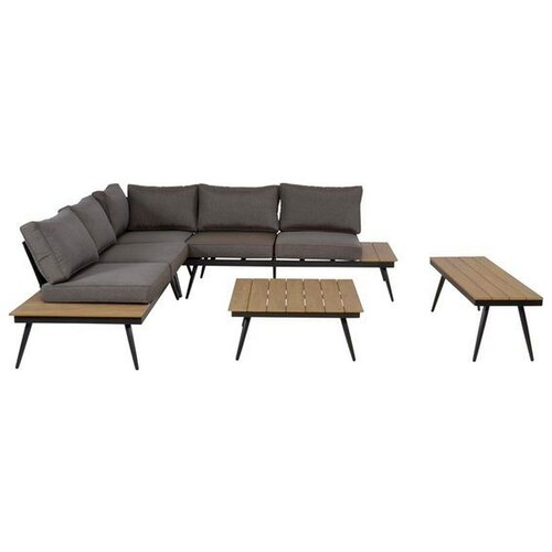 Lesliliving Outdoor Living Lounge Set Arezzo - Anthracite