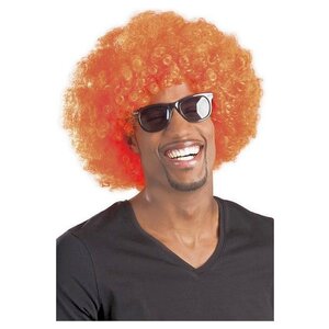 Oranje Wig Afro - Orange Festival - Jour du roi - Championnat d'Europe / Football de la Coupe du monde