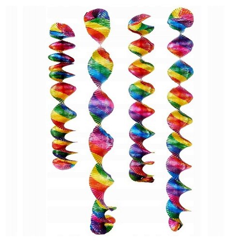 Party decoration spiral pendant 4 pieces