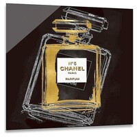 Ter Halle® Glass painting 80 x 80 cm | Chanel Eau de Parfum