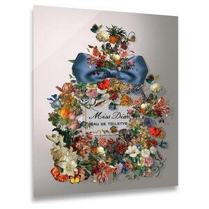 ter Halle Ter Halle® Glass Painting 60 x 80 cm | Miss Dior Flowers Eau de Toilette