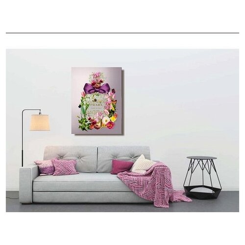 ter Halle Ter Halle® Glass Painting 60 x 80 cm | Fleurs Prada Parfume