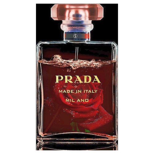 ter Halle Ter Halle® Glass painting 60 x 80 cm | Prada Parfume Red