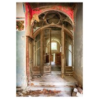 Ter Halle® Glass painting 80 x 120 cm | Old deserted building