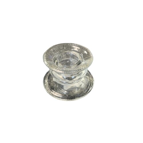 Glass candlestick for dinner candle 5.5 cm