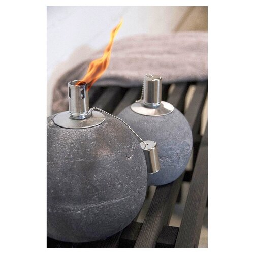 Fancy Flames Oil lamp from Beton - 16 cm