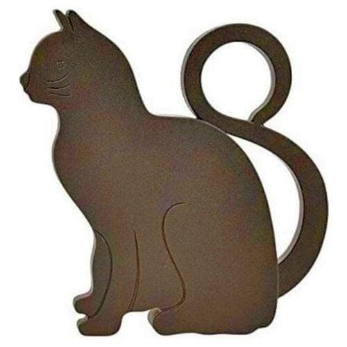 Esschert Design Cat de porteur de porte 11 cm - noir