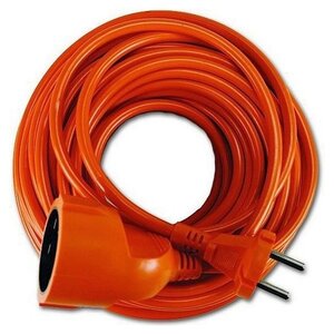 Orange extension cord 2 x 1 mm2 - 20 Meters