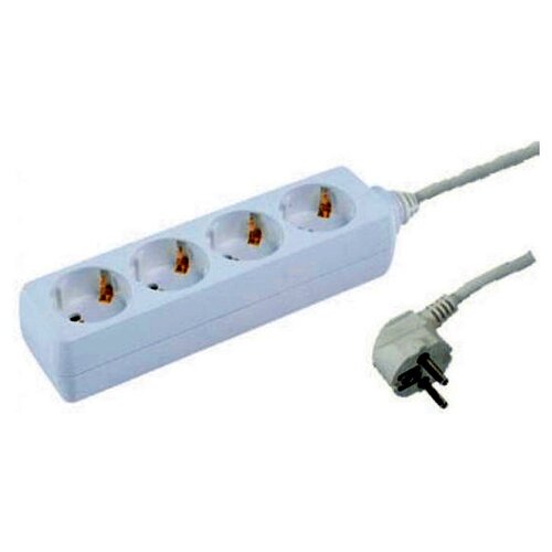 Socket - 4 -fold - 3 meters - white