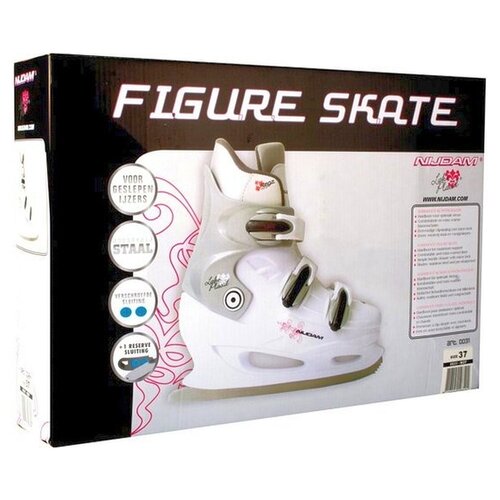 Nijdam Nijdam 0031 figure skate - Hard boat - White - Size 43