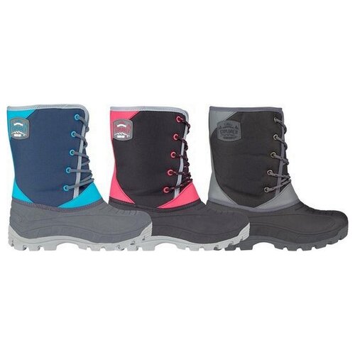 Wintergrip Wintergrip Snowboots - Taille 31-32 - Unisexe - noir / gris / rose