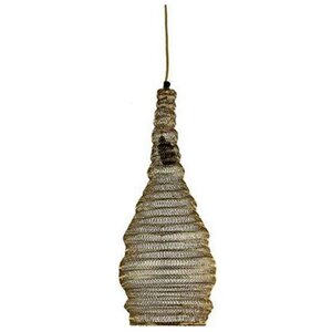 Non Branded Non-branded Hanglamp Cruz 20 X 55 cm E27 Nikkel 25w Goud