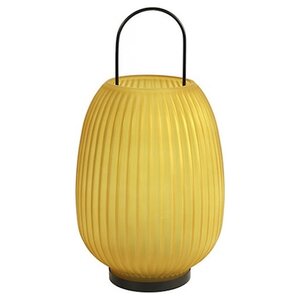 Non Branded Porte-lumière de thé Solder de cuve en verre Davin Round Jaune 35 cm