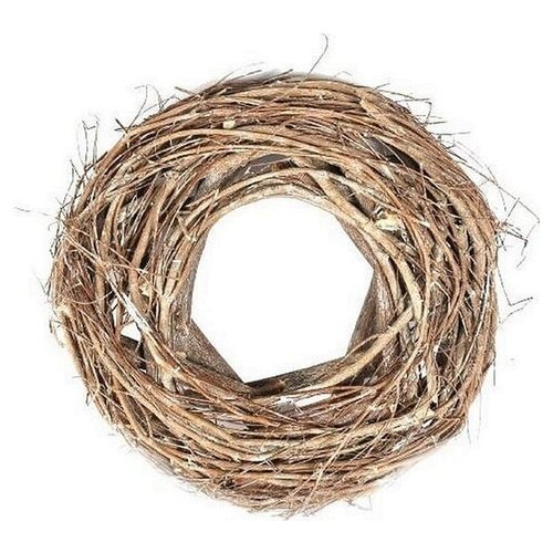 Non Branded Non-Branded Christmas wreath Brendy 7 x 30 cm Wood Brown