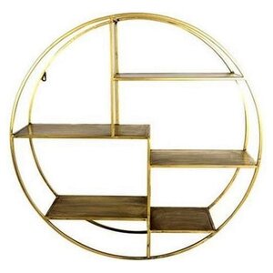 Countryfield Non-Branded Wall rack Gordonville 26 x 92 cm Steel Gold