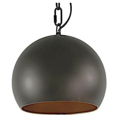 Non Branded Hanglamp non marqué Hobson 25 x 23 cm E27 nickel 40W noir