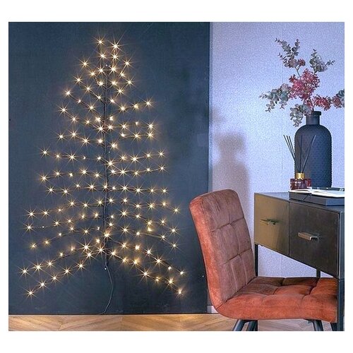 Countryfield Countryfield LED-boom Kerstboom van LED-verlichting voor aan de muur 100 x 120 cm | 136 LED's