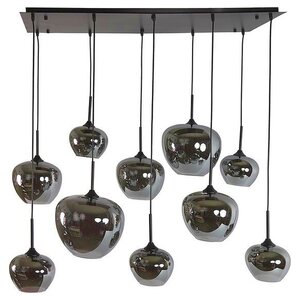 Countryfield Hanging lamp Galaxy Black Round - 10 Lamps - E27