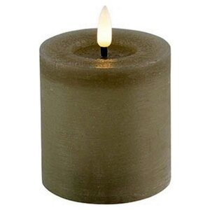 Countryfield Vela de pilar LED rústica Countryfield de 8 cm - Beige Countryfield Vela de pilar LED rústica Countryfield de 8 cm - Beige
