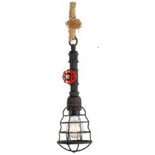 La lampe suspendue du tuyau de feu Light | 115 cm | Noir