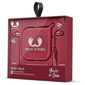 Głośnik bezprzewodowy Fresh 'N Rebel Ruby Pack Mono w kolorze czerwonym Głośnik bezprzewodowy Fresh 'N Rebel Ruby Pack Mono w kolorze czerwonym