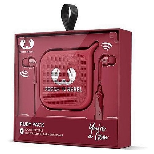 Fresh 'N Rebel Ruby Pack Mono Draadloze Luidspreker Rood