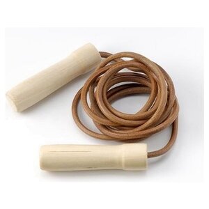 Jump rope leather with wood 2.80 cm