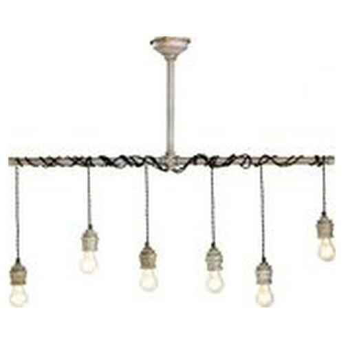 Lumineo Iron Hanging Lamp - Industrial Hanging Lamp - Hanging Lamps Dining Room - Industrial –108cm wide - Gray