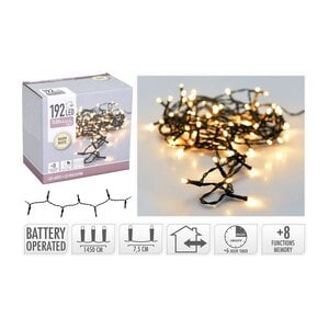Luces para árbol de Navidad 600 cm - 80 LED blanco cálido - para árboles artificiales pequeños y coronas navideñas Luces para árbol de Navidad 600 cm - 80 LED blanco cálido - para árboles artificiales pequeños y coronas navideñas