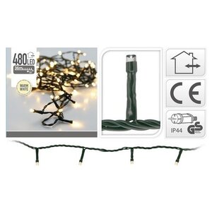 Luces navideñas 480 LEDs 36 metros blanco cálido Luces navideñas 480 LEDs 36 metros blanco cálido