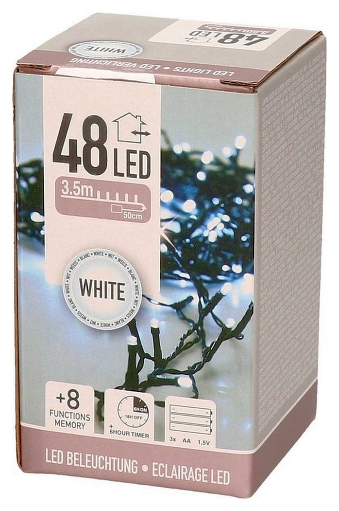 3 Branches Lumineuses à 48 LED Clignotantes - Blanc : : Luminaires  et Éclairage