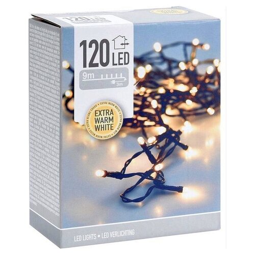 Home & Styling Christmas lighting 120 LED Extra Warm White IP44 1200 Cm Green
