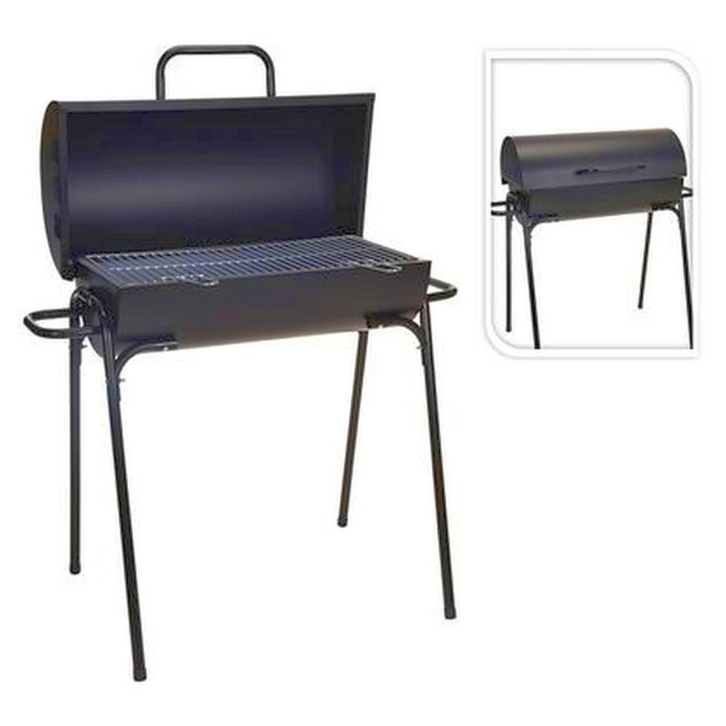 Barbecue barbecue / charbon de bois, 89 cm, Le noir