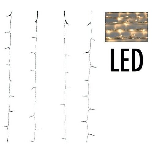 Curtain lighting - 220LED - 200 x 100 cm - Warm white Curtain lighting - 220LED - 200 x 100 cm - Warm white
