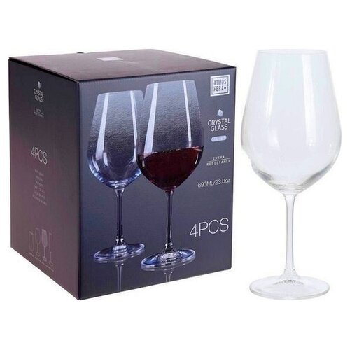 Wine glass crystal 690 ml 4 sts