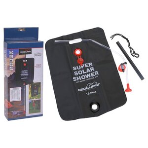 Douche solaire de camping Redcliffs – Sac de douche pliable 15 litres