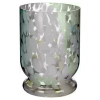 Teelichthalter aus Glas 14 x 21 cm - Weiß