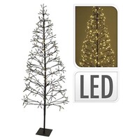 Arbre avec 400 LED chauds blanc 180 cm