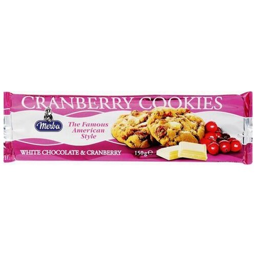 Merba Advantage packaging Candy - 6 Packaging Merba Cranberry Cookies to 200 grams
