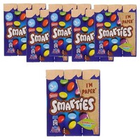 6x Smarties 3-pack 102 gram - Voordeelverpakking Snoepgoed