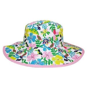 BANZ Baby Sun Hat Fleurs réversibles 48 cm