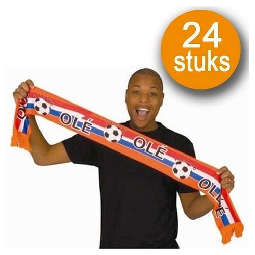 Orange decoration | 24 pieces Orange scarf Dutch national team World Cup 2022