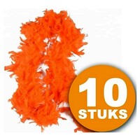 Vêtements de fête orange | 10 pièces Orange Boa 180 cm | Vêtements de fête WK Voetbal 2022 | Paquet décoratif décoration orange