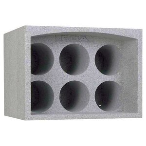 Bottles rack for 6 bottles - Insulating - Light polystyrene - Stackable - 33.5x25x 29.5cm - Max 50kg