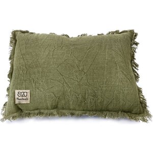 Sizo Handmade Sizo handgefertigtes Kissen 30 x 45 cm - Olive