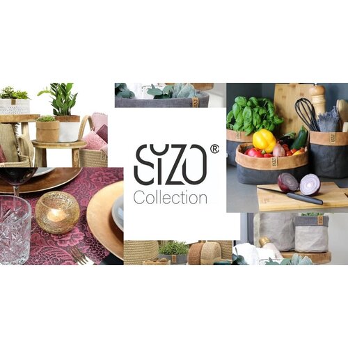 Sizo Handmade Sizo Handmade Cushion Mandala 45 x 45 cm - Gray